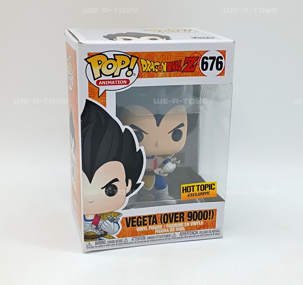 Funko Pop! Animation Dragon Ball Z Vegeta Over 9000! Exclusive Vinyl Figure #676