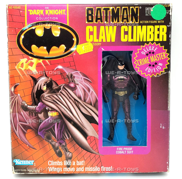 DC Dark Knight Collection Batman Claw Climber Figure 1991 Kenner #63540