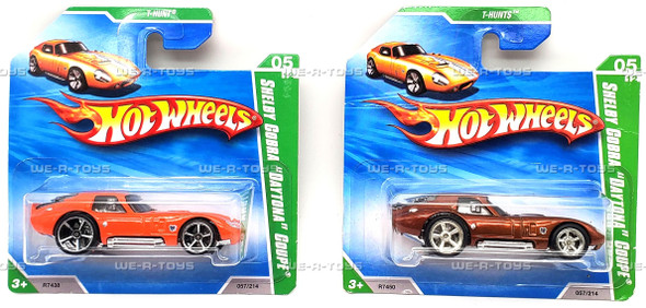 Hot Wheels Lot of 2 Shelby Cobra "Daytona" Coupe 5/12 Treasure Hunts 2009 Mattel