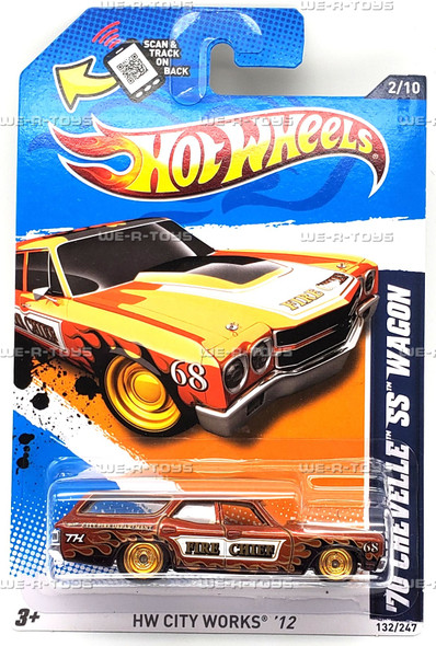 Hot Wheels 70 Chevelle SS Wagon HW City Works Vehicle 2011 Mattel #V5381