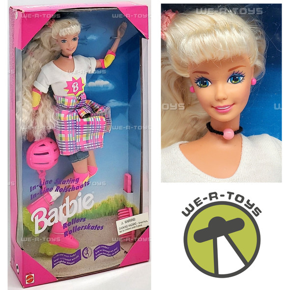 Barbie In-Line Skating Bend & Move Doll 1995 Mattel 15473