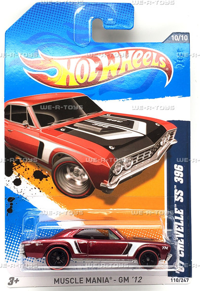 Hot Wheels 67 Chevelle SS 396 Muscle Mania Vehicle 2011 Mattel #V5370