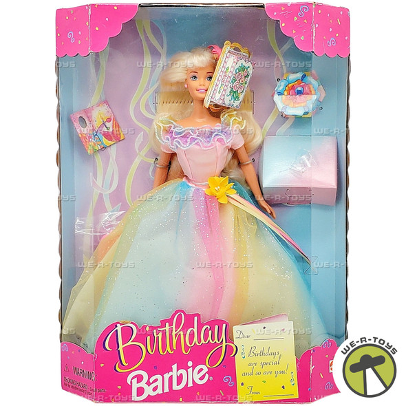 1990 Birthday Barbie Doll Mattel 18224
