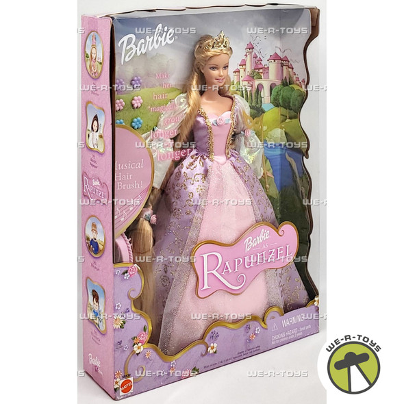 Barbie as Rapunzel Doll with Musical Hairbrush 2001 Mattel 55532