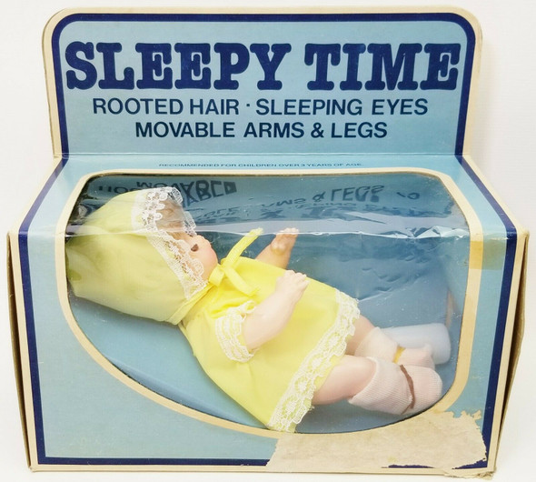 Eugene Doll Co Sleep Time Baby Doll Style No. 79600 Rooted Hair Sleeping Eyes