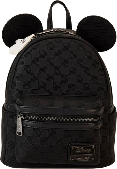 Disney Mickey Mouse Checkered Texture Mini Backpack Loungefly