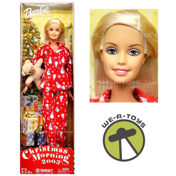 Christmas Morning Barbie Doll 2003 Mattel B2715
