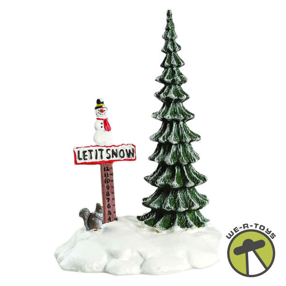 Department 56 Village Let It Snow Snowman Sign Resin Accessory 52594