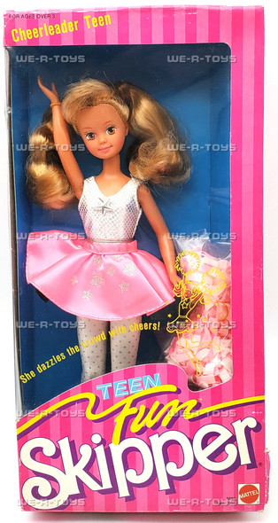 Barbie Teen Fun Skipper Cheerleader Teen Doll 1987 Mattel #5893