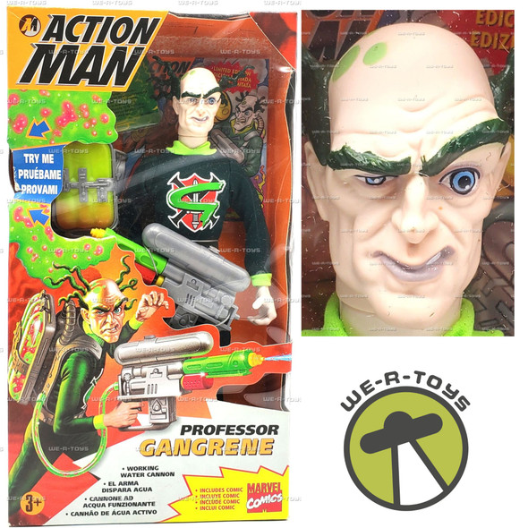 Action Man Professor Gangrene with Working Water Cannon 1996 Hasbro 27880