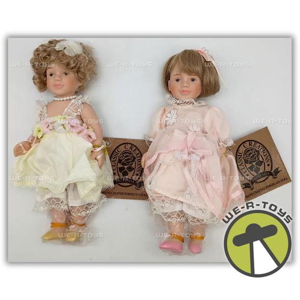 Classic Creations Blossom & Brina Hand Crafted Two Porcelain Dolls 633189
