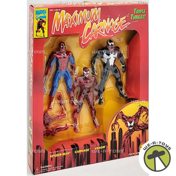 Marvel Comics Maximum Carnage Triple Threat 1994 Toy Biz No. 44300