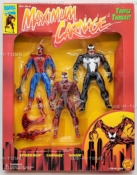 Marvel Comics Maximum Carnage Triple Threat 1994 Toy Biz No. 44300