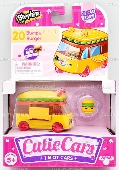 Shopkins Cutie Cars 20 Bumpy Burger with Mini Shopkin Exclusive 56597