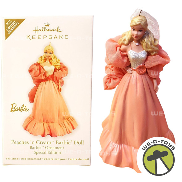 Peaches 'n Cream Barbie Doll Special Edition Ornament Hallmark Keepsake 2011