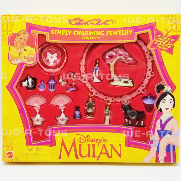 Disney's Mulan Simply Charming Jewelry Deluxe Set Mattel No. 67935 NRFB