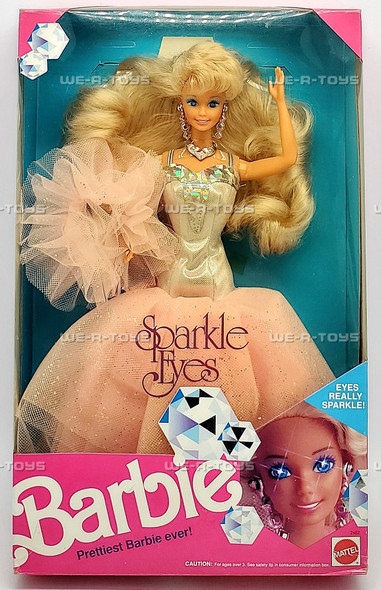 Sparkle Eyes Barbie Doll Prettiest Barbie Ever 1991 Mattel 2482
