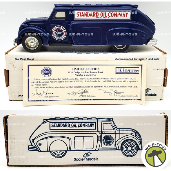 ERTL 1938 Amoco Dodge Airflow Tanker Coin Bank Vehicle Standard Oil Company