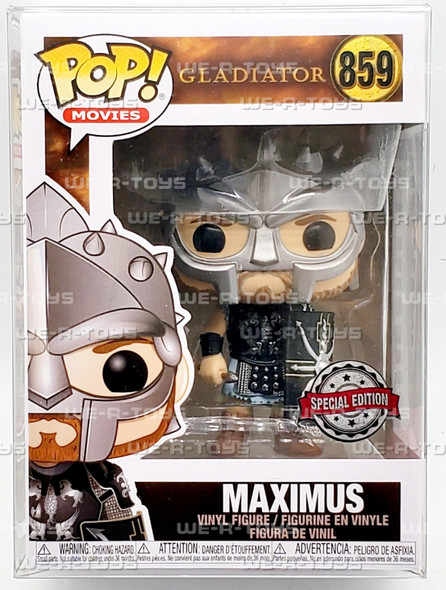 Funko POP Movies Gladiator Maximus in Helmet 859 Exclusive Figure