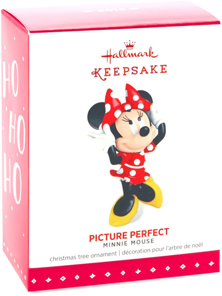Disney Minnie Mouse Picture Perfect Ornament 2015 Hallmark Keepsake