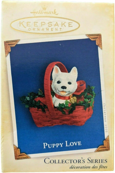 Hallmark Keepsake Puppy Love Westie Ornament 15th in Series 2005