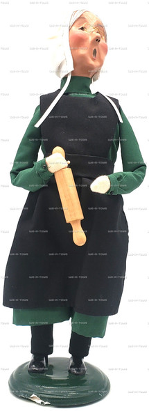Byers' Choice Caroler Amish Woman with Rolling Pin 2003 Signed by Joyce Byer