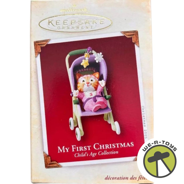 My First Christmas Cat Ornament Child's Age Collection Hallmark Keepsake 2003