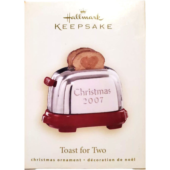 Toast for Two Christmas 2007 Ornament Hallmark Keepsake QXG6417