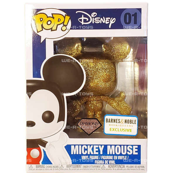 Funko Pop Disney 01 Mickey Mouse Diamond Collection Barnes and Noble Exclusive
