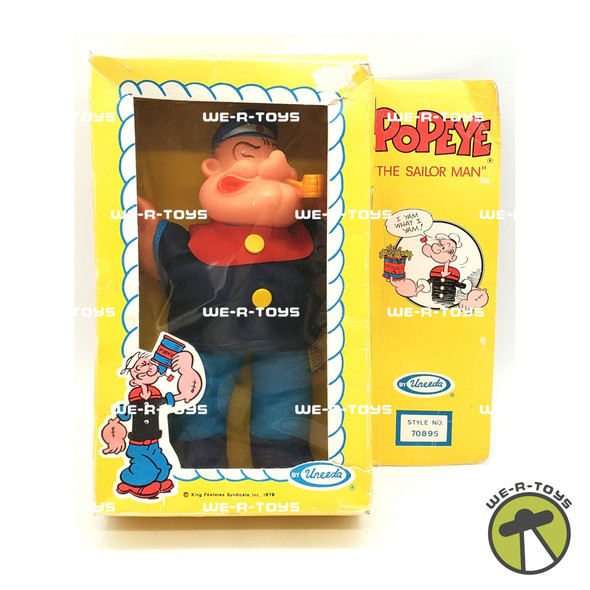 Popeye Classics Figure Popeye The Sailor Man Action Figure Black