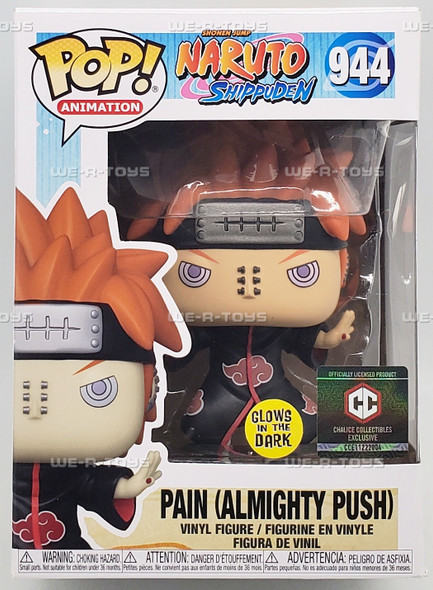 Funko Pop Animation Naruto Pain Almighty Push Exclusive GITD Vinyl Figure #944