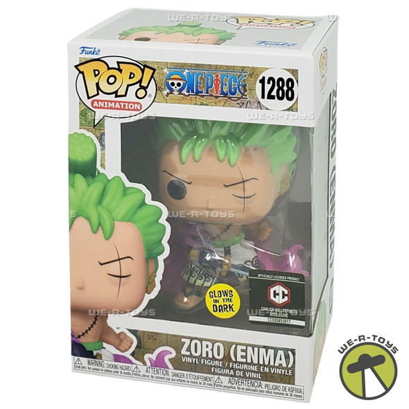 Funko Pop Animation One Piece Zoro Enma Vinyl Figure GITD Chalice Exclusive 1288