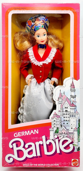 Dolls of the World German Barbie 1st Edition 1986 Mattel 3188