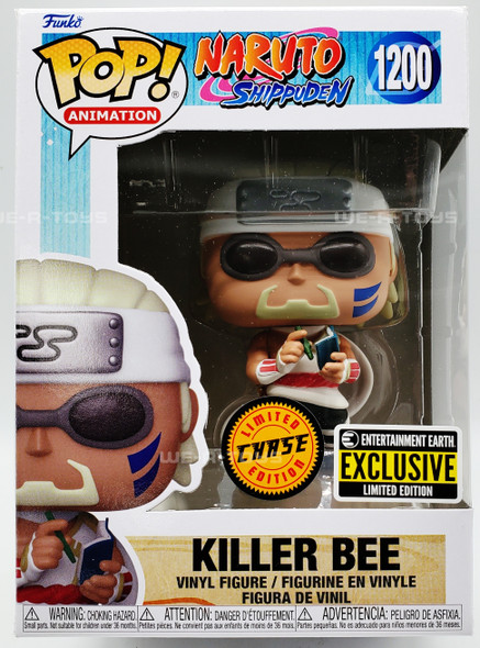 Funko Pop Animation Naruto Shippuden Killer Bee Figure Chase LE Exclusive #1200