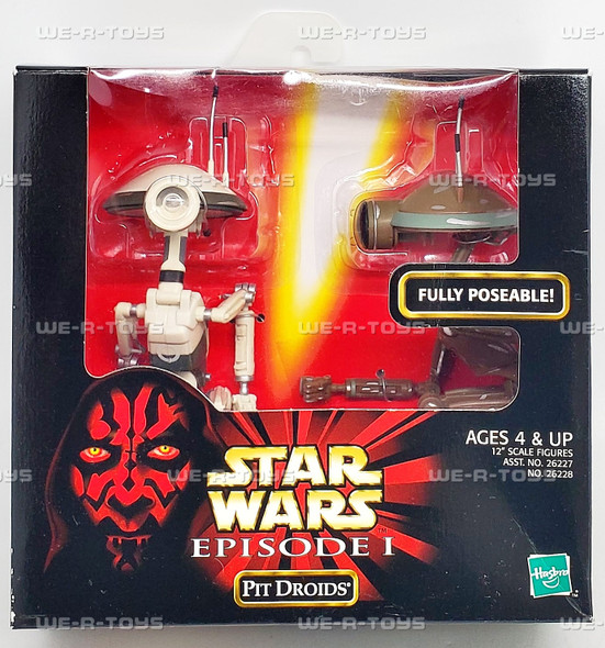 Star Wars Episode I Pit Droids 12" Scale Action Figures 1998 Hasbro 26228