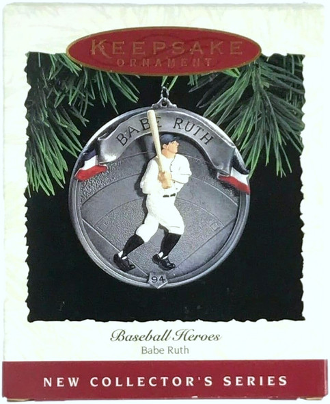 Babe Ruth Baseball Heroes Collector's Series Ornament 1994 Hallmark Keepsake