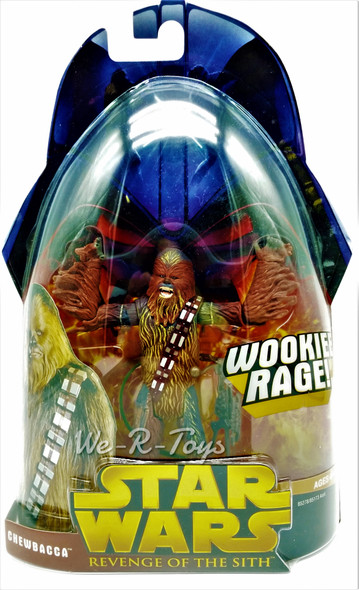 Star Wars Revenge of the Sith Wookiee Rage Chewbacca Action Figure 2005 Hasbro