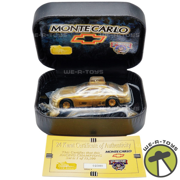 Racing Champions NASCAR 24k Gold Plated Taurus Diecast Car 50th