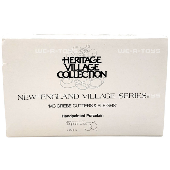 Department 56 New England Village Series Mc Grebe Cutters and Sleighs 56405