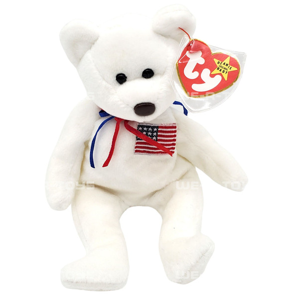 Ty Beanie Babies Libearty the Bear Plush 1996