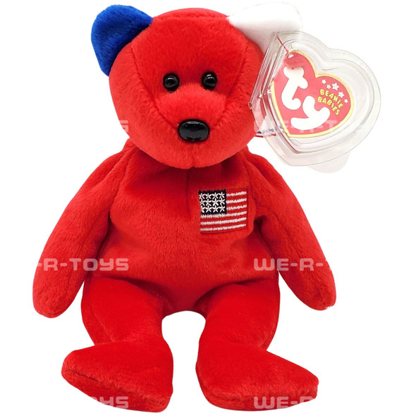 Ty Beanie Babies America the Bear Red Plush 2002
