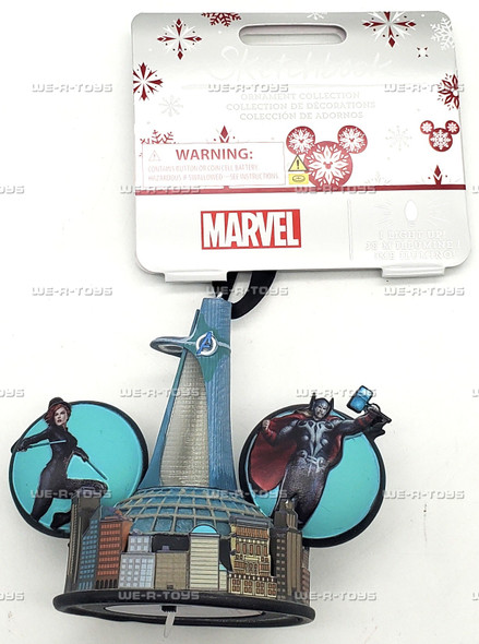 Marvel Avengers Tower Light up Disney Sketchbook 2023 Ornament Collection #23208