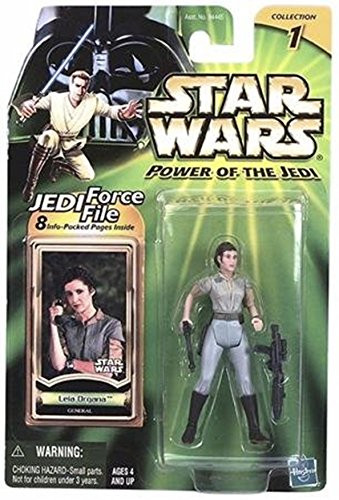 Star Wars Power of the Jedi General Leia Organa Action Figure 2000 Hasbro 84642