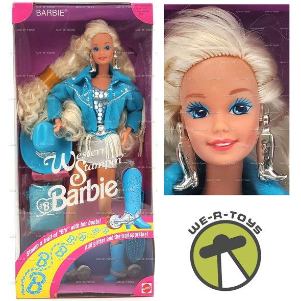 Western Stampin' Barbie Doll 1993 Mattel 10293
