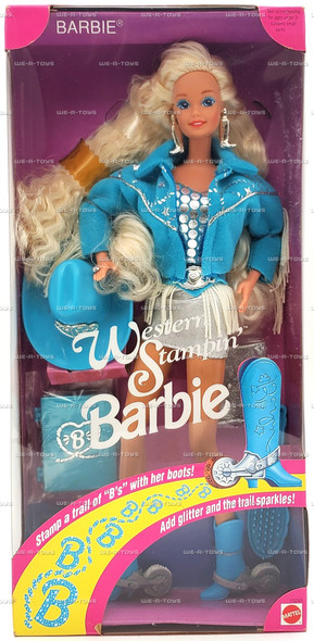 Barbie Western Stampin Doll 1993 Mattel #10293