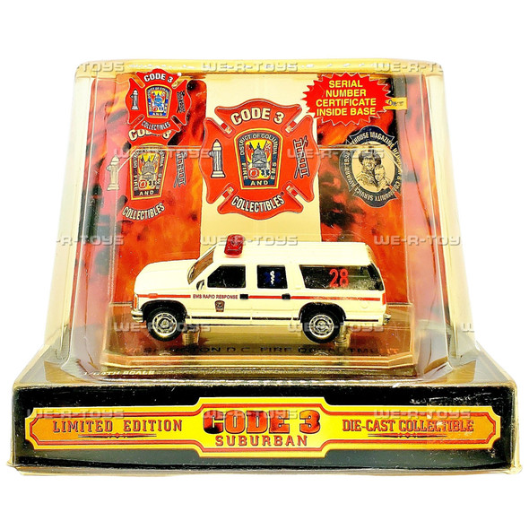 Code 3 Chicago Fire Department EMS 3 Ambulance Die Cast Vehicle
