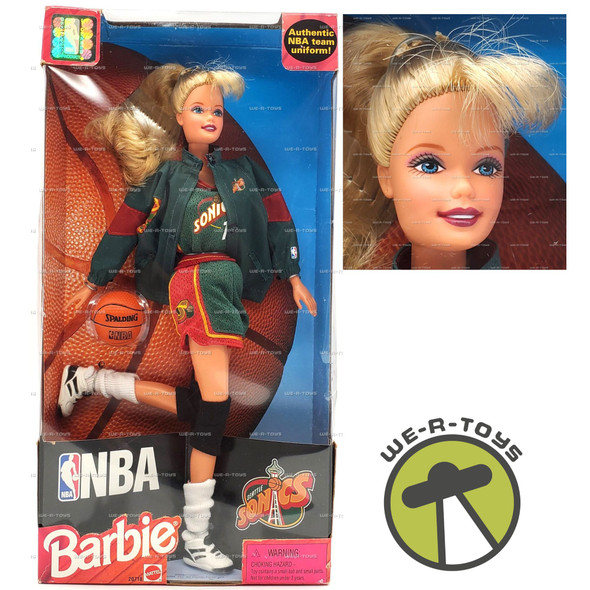 Barbie NBA Seattle Sonics Doll 1998 Mattel 20718