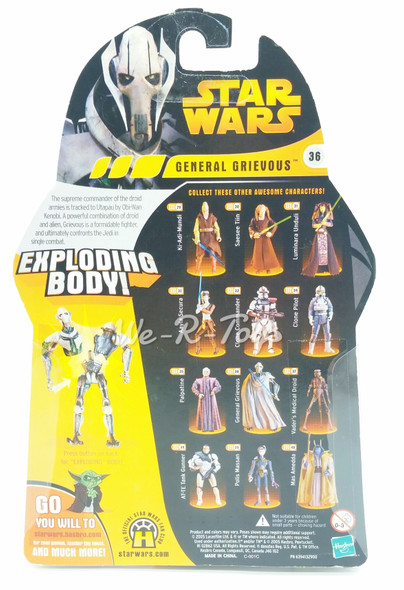 Star Wars Revenge of the Sith General Grievous Exploding Body Action Figure 2005