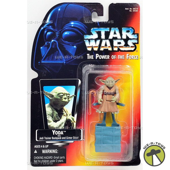 Star Wars The Power of the Force Yoda Red Card Action Figure 1995 Kenner 69586
