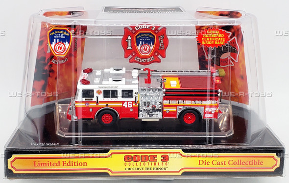 Code 3 FDNY Seagrave Pumper E-46 Vehicle 2003 Limited Edition #12833